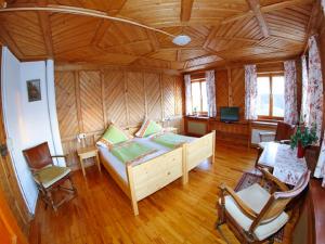 Postel nebo postele na pokoji v ubytování Ferienhaus Eulenhof