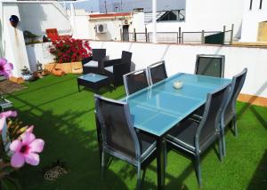Patio alebo iná vonkajšia časť ubytovania San Marcos Apartamentos