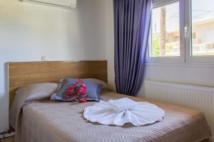 Postel nebo postele na pokoji v ubytování Villa Galata