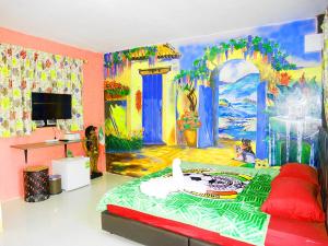 TV a/nebo společenská místnost v ubytování Mexican Resortlampang