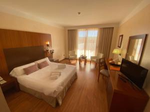 Postel nebo postele na pokoji v ubytování Hotel Montera Plaza