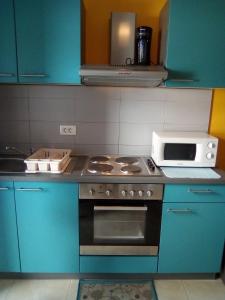 Kuchyň nebo kuchyňský kout v ubytování Apartment Flores centre