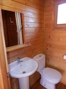 Kylpyhuone majoituspaikassa Camping Can Fosses