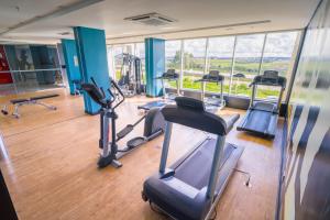 Fitnes oz. oprema za telovadbo v nastanitvi ibis Styles Confins Aeroporto