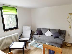 Ein Sitzbereich in der Unterkunft Landhaus Dahlem