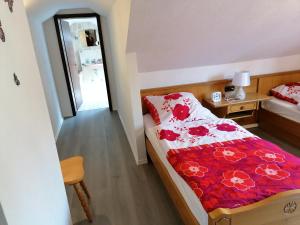 Ein Bett oder Betten in einem Zimmer der Unterkunft Landhaus Dahlem