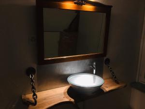 Koupelna v ubytování B&B Bären