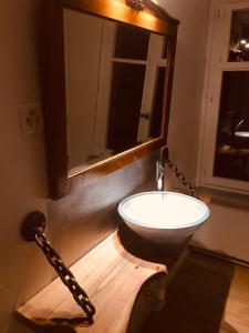 Koupelna v ubytování B&B Bären