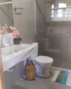 Kúpeľňa v ubytovaní Pousada Mangue Seco