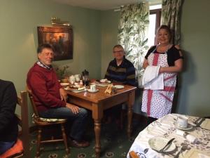a group of people sitting around a table at High Greenside in Kirkby Stephen +20 photos
