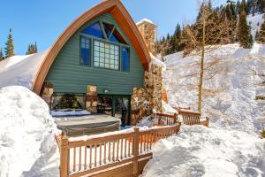 Creekside Chalet during the winter