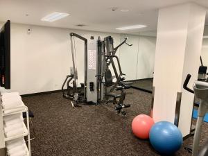 Fitness centrum a/nebo fitness zařízení v ubytování Corporate Living Accommodation Abbotsford