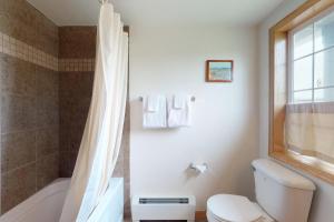a bathroom with a tub and a toilet and a shower at Steamboat Springs 1308 in Steamboat Springs +42 photos