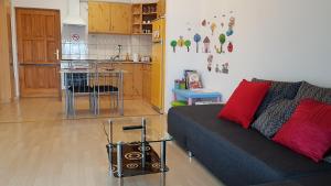 Kuchyň nebo kuchyňský kout v ubytování Riadorma Apartman
