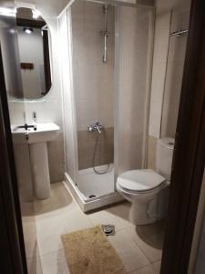 Koupelna v ubytování Guesthouse Axieros