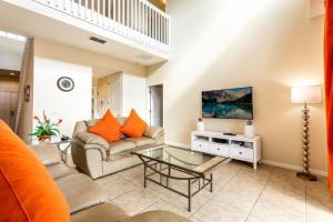 A seating area at Five-Bedroom Pool Home Kissimmee