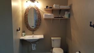 A bathroom at Hill Country Casitas