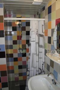 Koupelna v ubytování B&B Harskamp