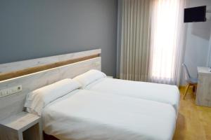 Postel nebo postele na pokoji v ubytování Hotel Alda Centro Oviedo