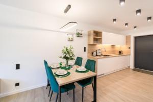 Kuchyňa alebo kuchynka v ubytovaní Apartament Marron 11 z sauną, bawialnią i widokiem na Skrzyczne - Dream Apart + 8 fotografií