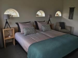 Ein Bett oder Betten in einem Zimmer der Unterkunft 't lant van Texsel