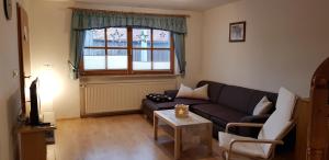 Posezení v ubytování Ferienwohnung Spachtholz