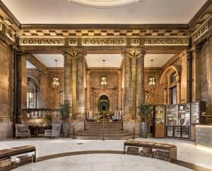 a rendering of the lobby of a building at Kimpton Clocktower, an IHG Hotel in Manchester