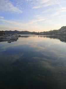 a large body of water with boats in it at Casa Segota in Veli Iž