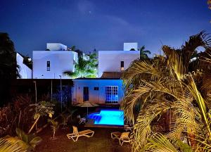 Bazén v ubytování Cancun-Soho nebo v jeho okolí