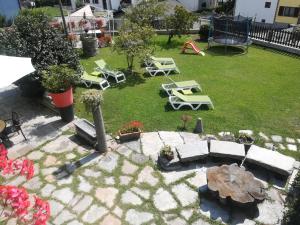 A garden outside La Stella delle Alpi