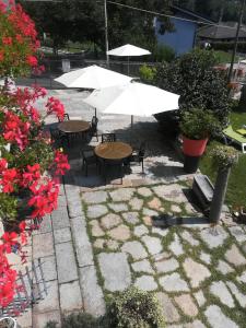 A garden outside La Stella delle Alpi