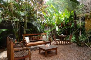 Um jardim em Pousada Moryba
