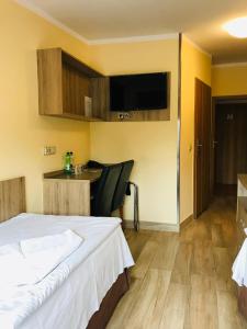 TV a/nebo společenská místnost v ubytování Hotel Korona