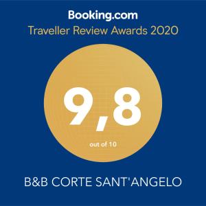 Certifikát, hodnocení, plakát nebo jiný dokument vystavený v ubytování B&B CORTE SANT'ANGELO