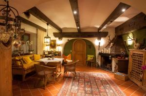 Posezení v ubytování Das Landhaus Apartments Prägant