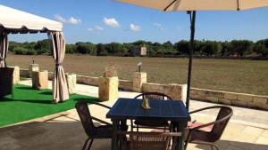 A garden outside Masseria Cricelli