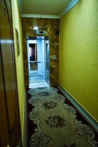 阿德列爾的住宿－大衛酒店，走廊里,房间里设有冰箱
