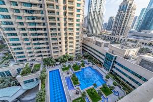 Pohľad z vtáčej perspektívy na ubytovanie Bella Vista - 29 Boulevard Downtown Burj Khalifa