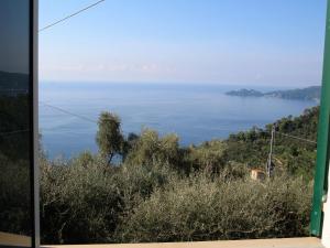 a view of a body of water from a window at Holiday Home Ca Dò Sante by Interhome in Zoagli