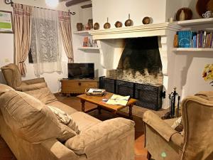 Posedenie v ubytovaní Vivelorural casa en pueblo de Zahara de la Sierra