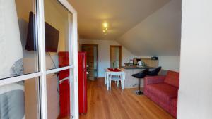 Kuchyň nebo kuchyňský kout v ubytování Apartementhaus Schöndorfer