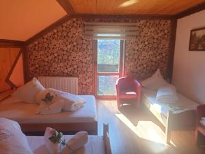 Posteľ alebo postele v izbe v ubytovaní Wisła Mountain SPA