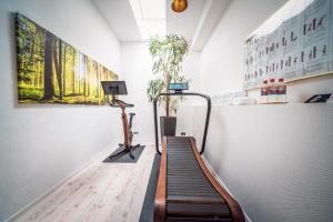 Fitness centrum a/nebo fitness zařízení v ubytování Hotel Suitess