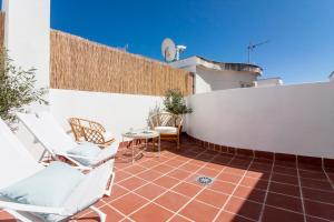 Balkón alebo terasa v ubytovaní Cervantes FreshApartments