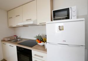 Kuchyň nebo kuchyňský kout v ubytování Holiday Home Miklica