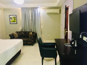 Χώρος καθιστικού στο BW Starfire Hotel