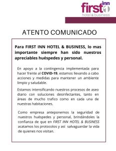 a screenshot of a document with the first html command at First Inn Hotel & Business in Texcoco de Mora