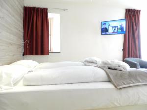 Postel nebo postele na pokoji v ubytování Hotel Alba