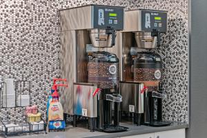 a coffee machine sitting on top of a counter at Extended Stay America Premier Suites - San Jose - Airport in San Jose