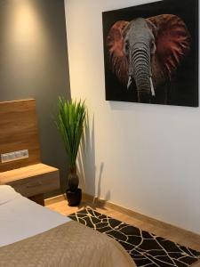 Cama ou camas em um quarto em Hotel Calipso Hotel